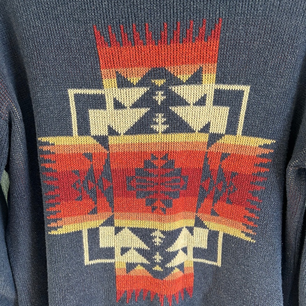 Pendleton Chief Joseph Pull Over Sweater Blue - image 1